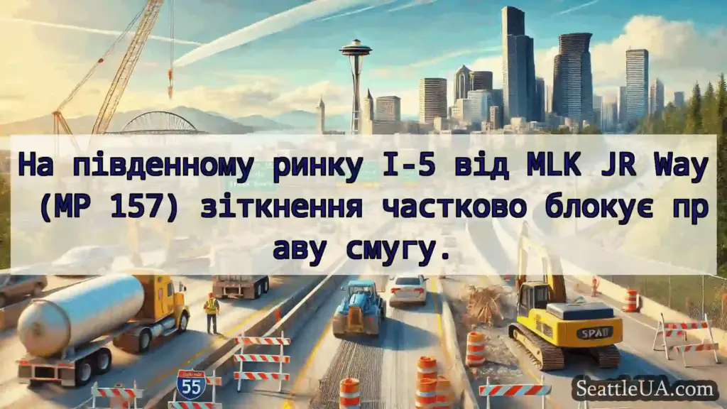 Транспортні новини Сіетла На південному ринку I-5 від MLK JR