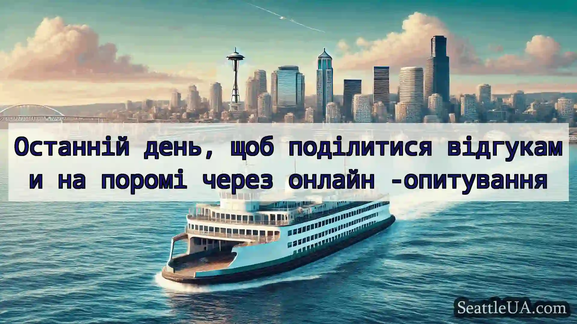 новини про пороми Сіетла Останній день, щоб поділитися