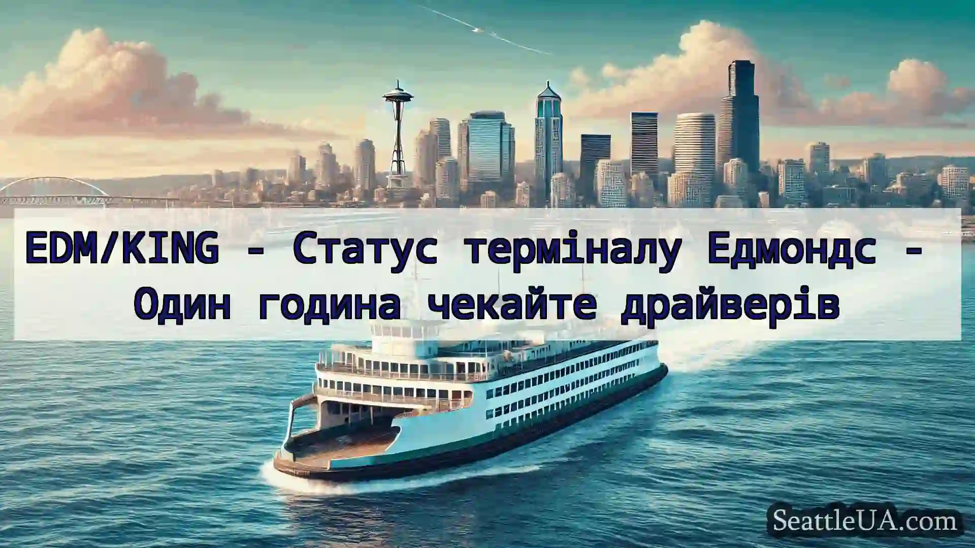 новини про пороми Сіетла EDM/KING - Статус терміналу