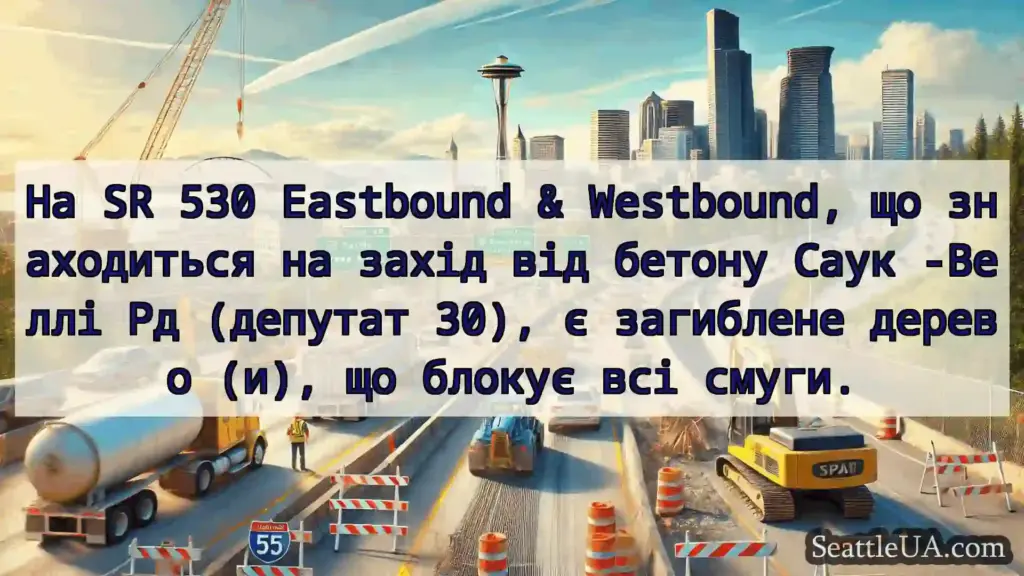 Транспортні новини Сіетла На SR 530 Eastbound & Westbound,