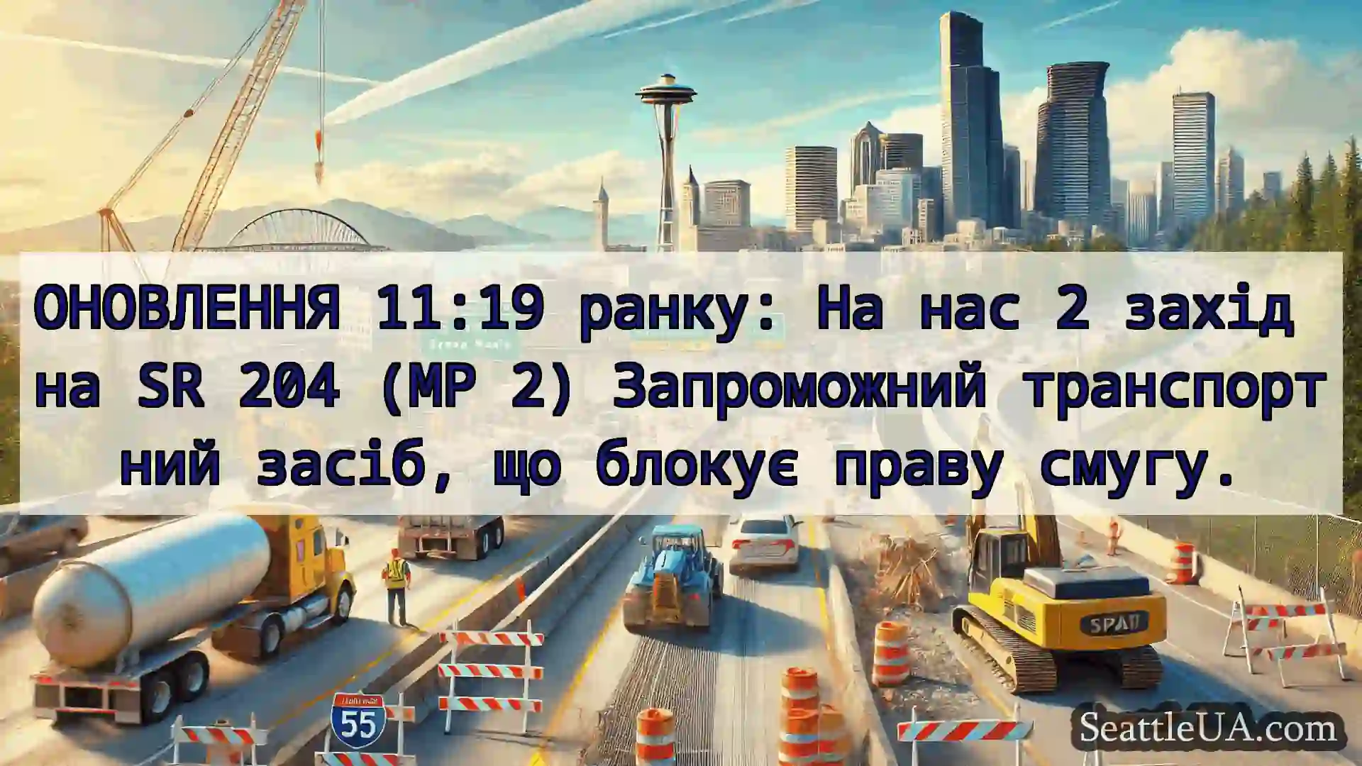 Транспортні новини Сіетла ОНОВЛЕННЯ 11:19 ранку: На нас 2
