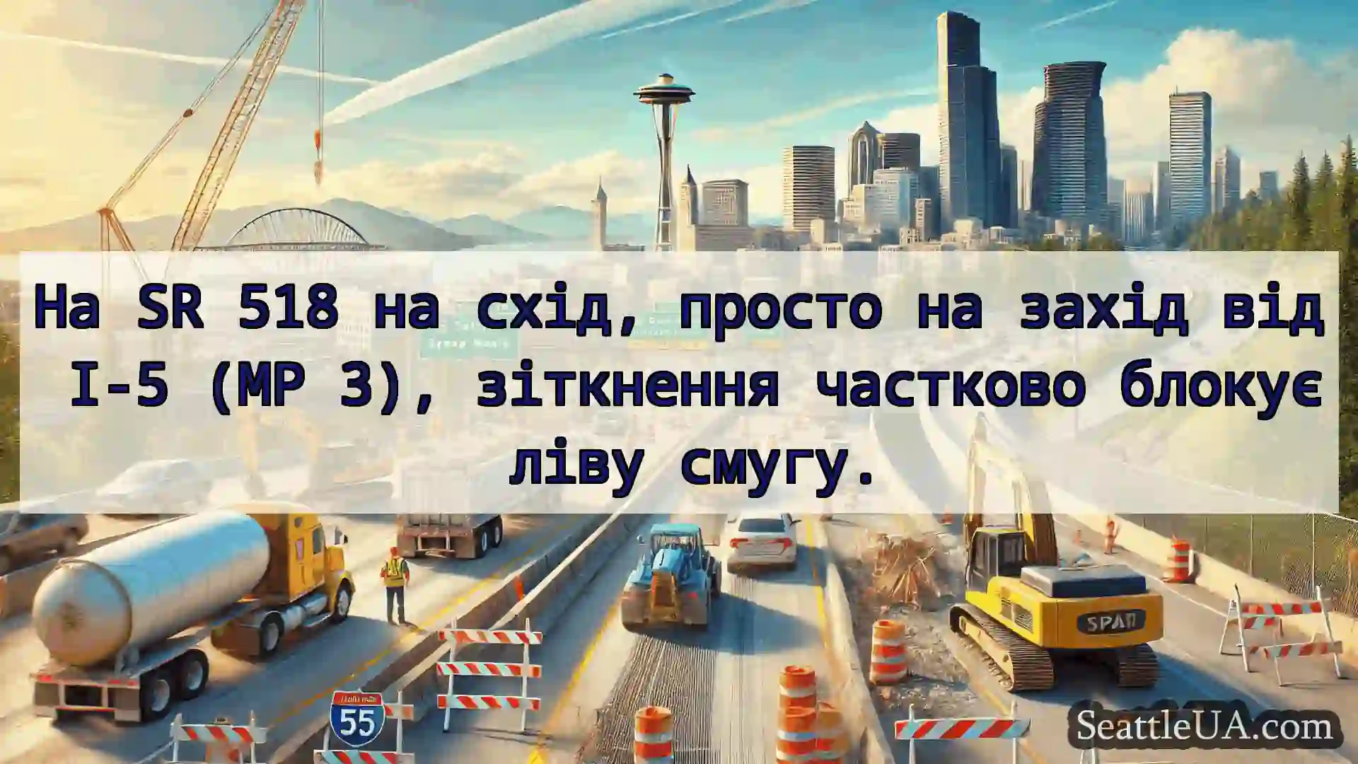 Транспортні новини Сіетла На SR 518 на схід, просто на захід