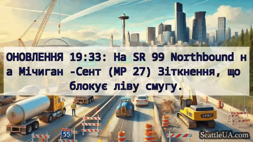 Транспортні новини Сіетла ОНОВЛЕННЯ 19:33: На SR 99