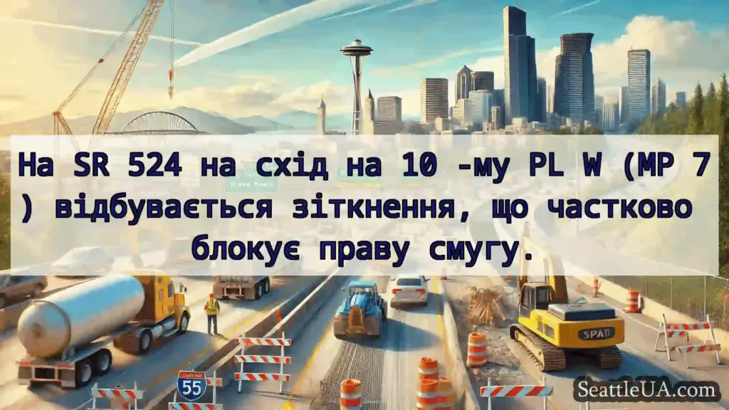 Транспортні новини Сіетла На SR 524 на схід на 10 -му PL W