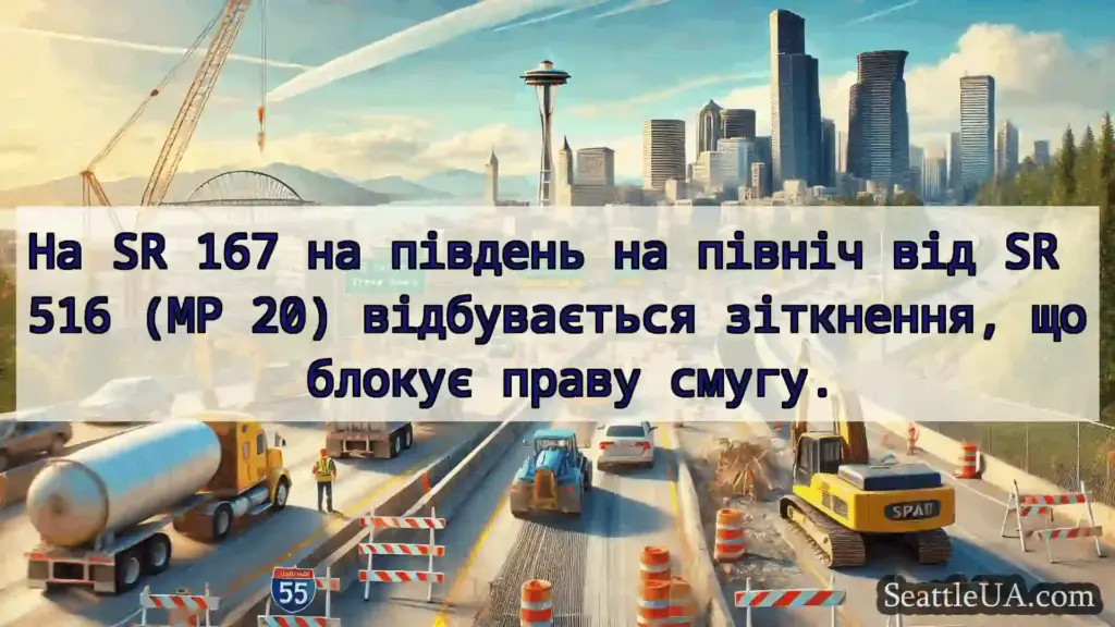 Транспортні новини Сіетла На SR 167 на південь на північ від