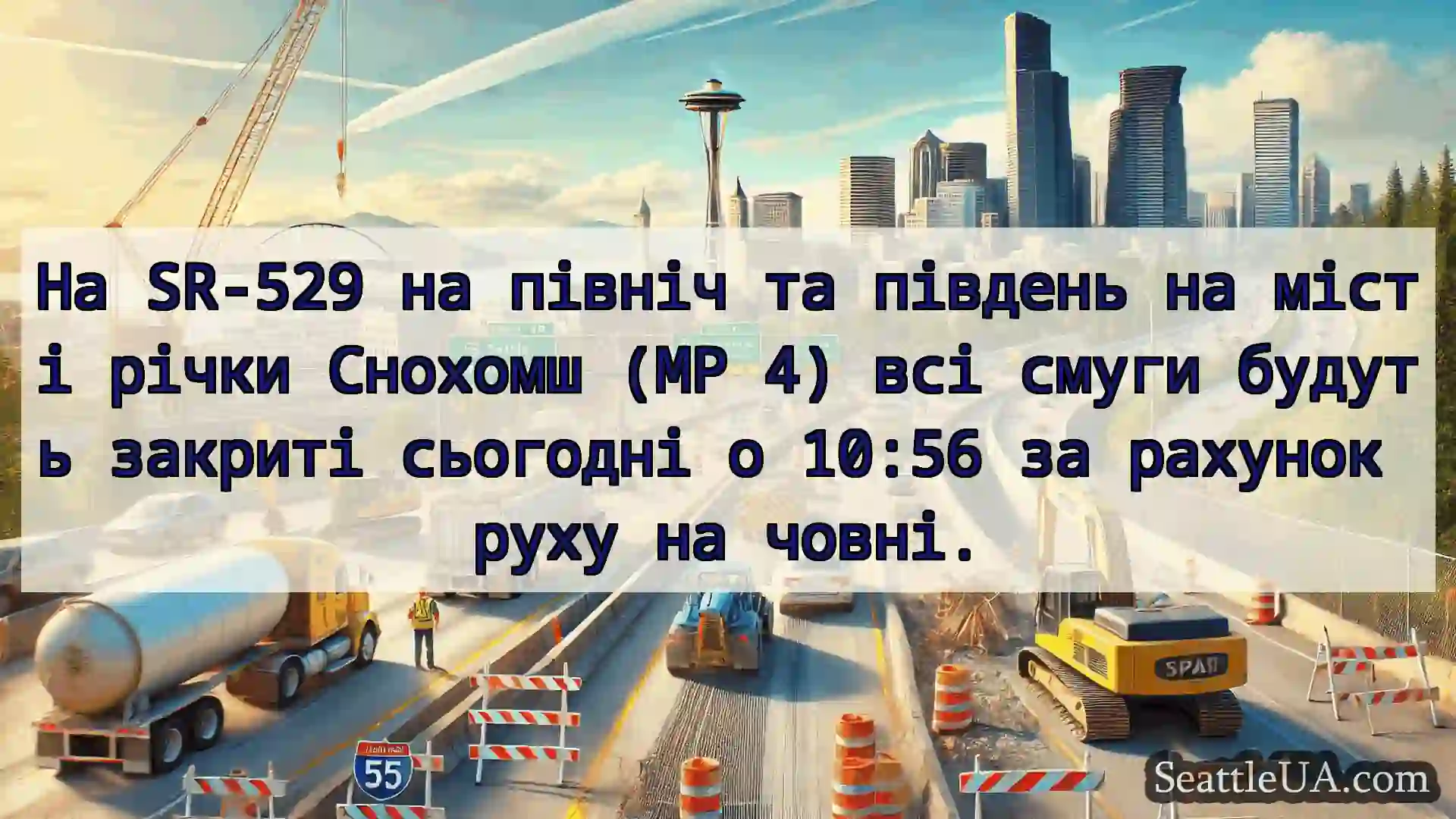 Транспортні новини Сіетла На SR-529 на північ та південь на