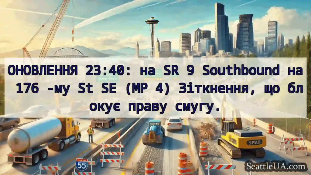 Транспортні новини Сіетла ОНОВЛЕННЯ 23:40: на SR 9