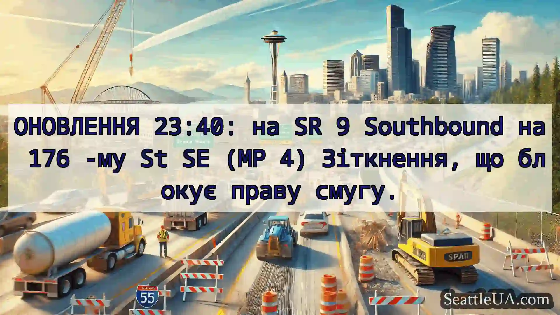 Транспортні новини Сіетла ОНОВЛЕННЯ 23:40: на SR 9