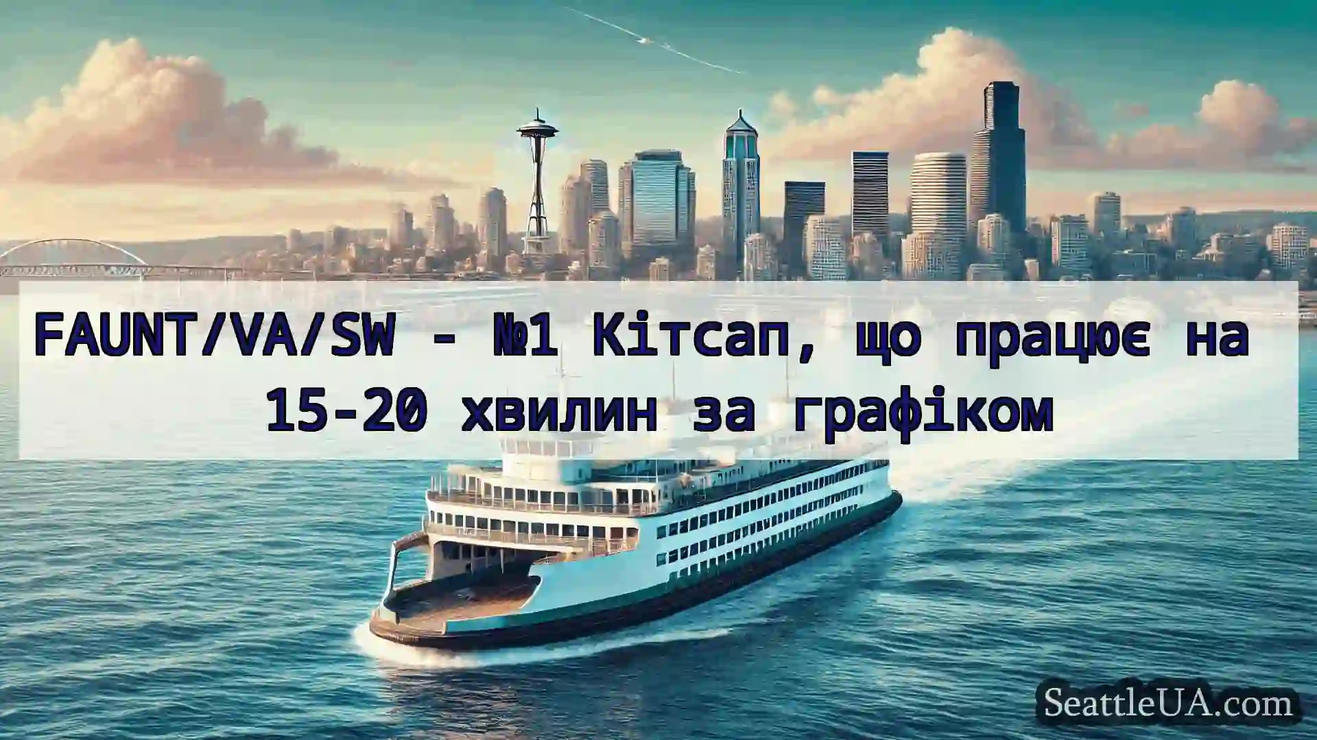 новини про пороми Сіетла FAUNT/VA/SW - №1 Кітсап, що працює