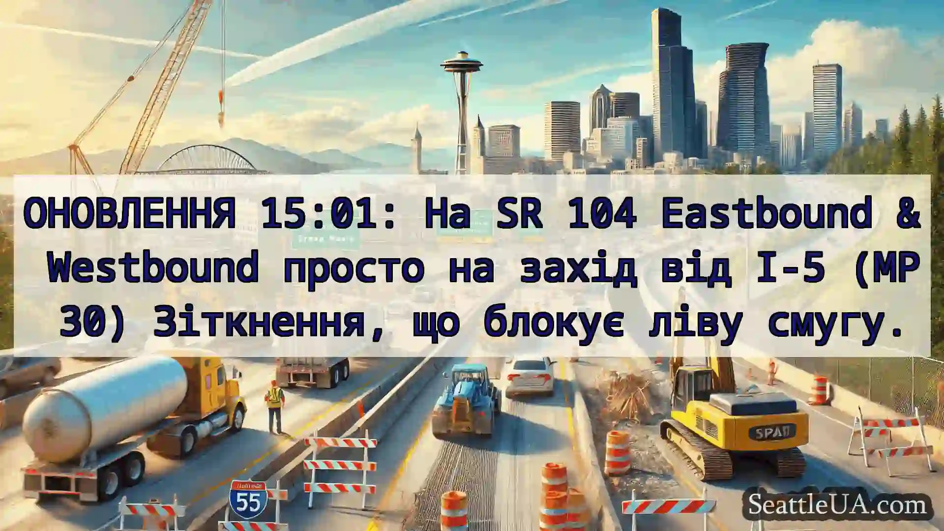 Транспортні новини Сіетла ОНОВЛЕННЯ 15:01: На SR 104