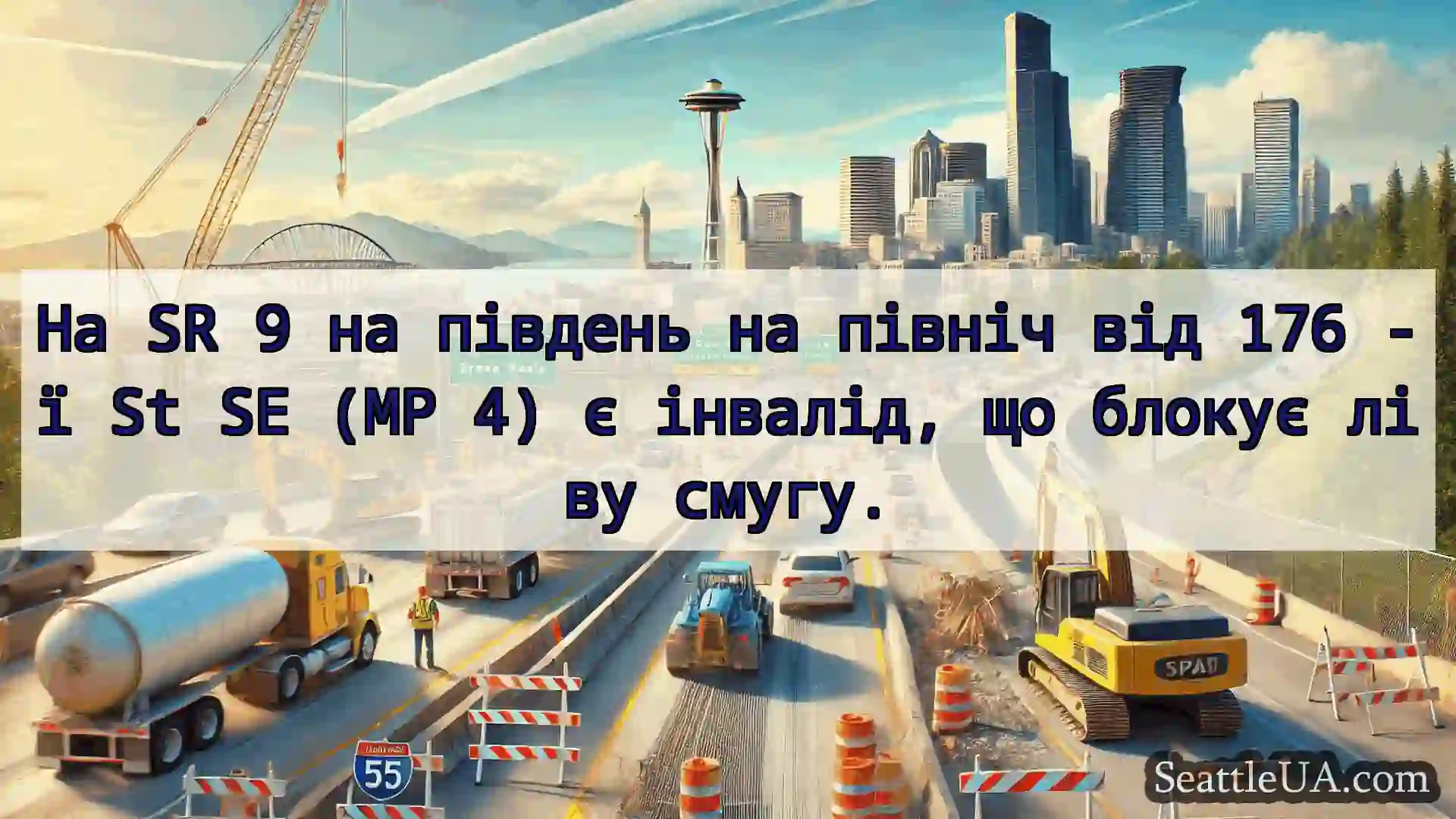 Транспортні новини Сіетла На SR 9 на південь на північ від