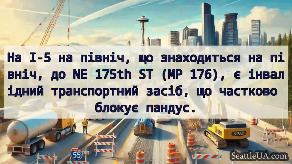 Транспортні новини Сіетла На I-5 на північ, що знаходиться