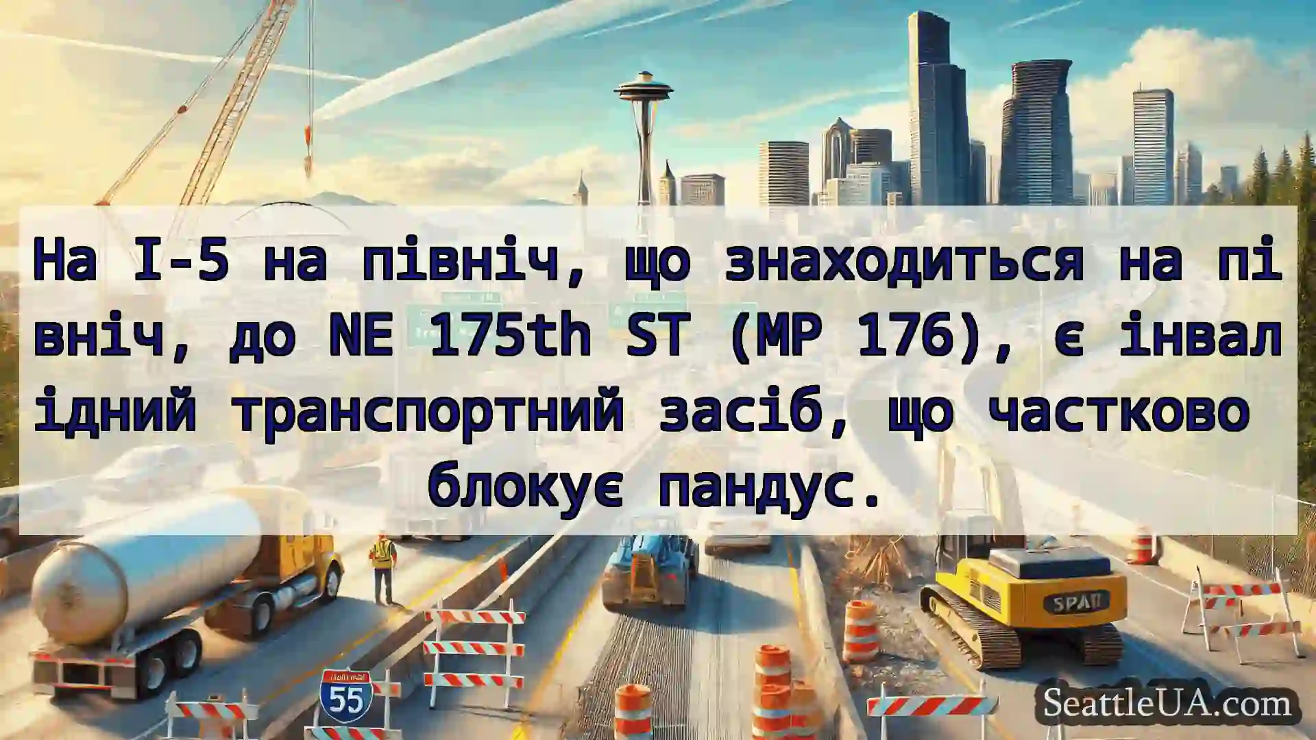 Транспортні новини Сіетла На I-5 на північ, що знаходиться