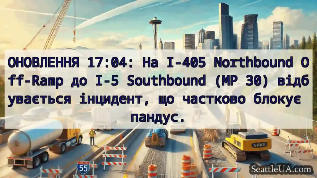 Транспортні новини Сіетла ОНОВЛЕННЯ 17:04: На I-405