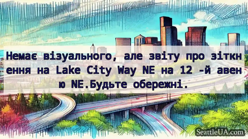Транспортні новини Сіетла Немає візуального, але звіту про