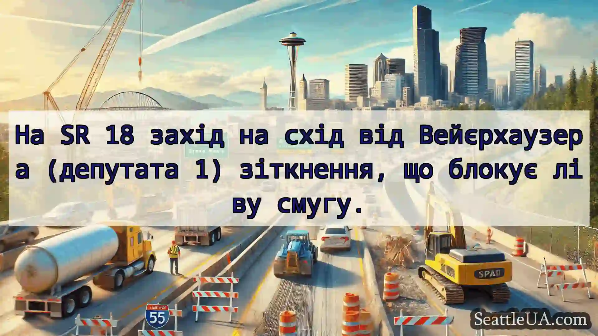 Транспортні новини Сіетла На SR 18 захід на схід від