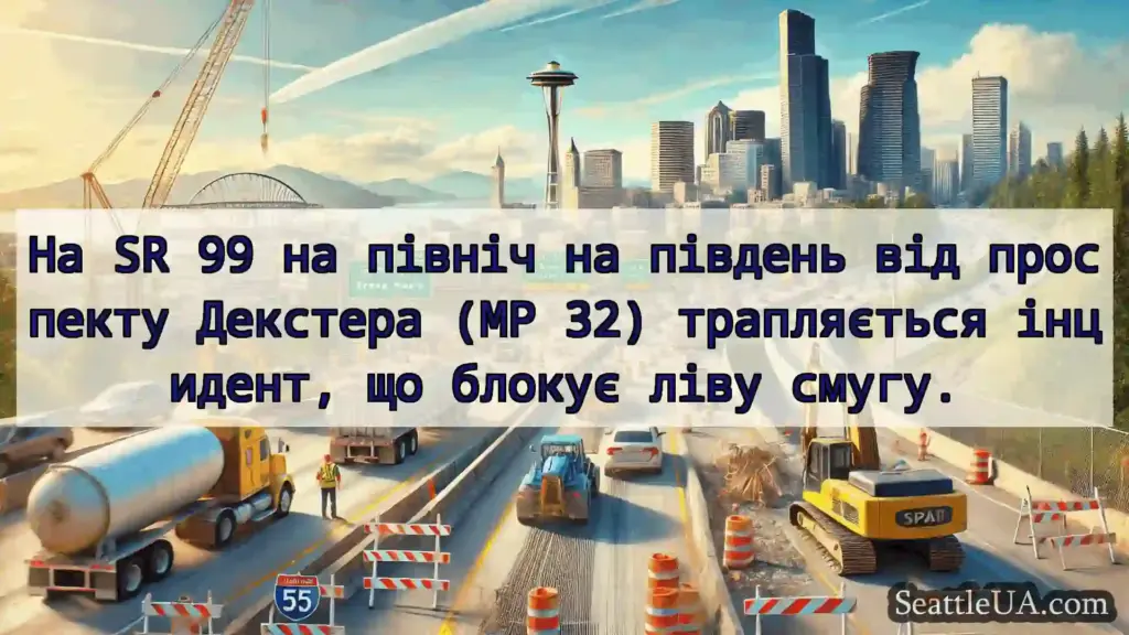 Транспортні новини Сіетла На SR 99 на північ на південь від