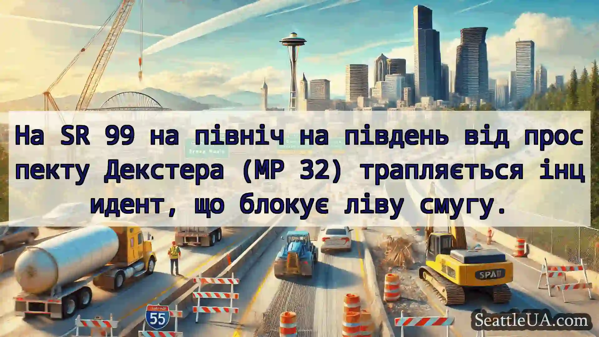 Транспортні новини Сіетла На SR 99 на північ на південь від