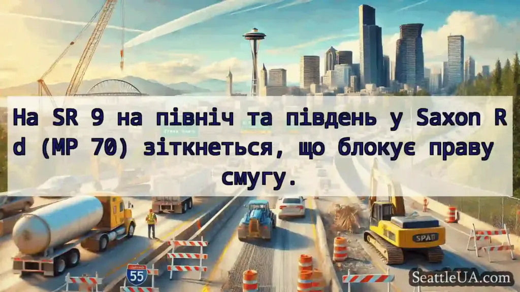 Транспортні новини Сіетла На SR 9 на північ та південь у
