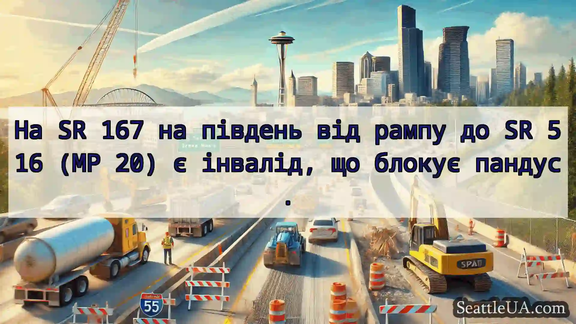 Транспортні новини Сіетла На SR 167 на південь від рампу до
