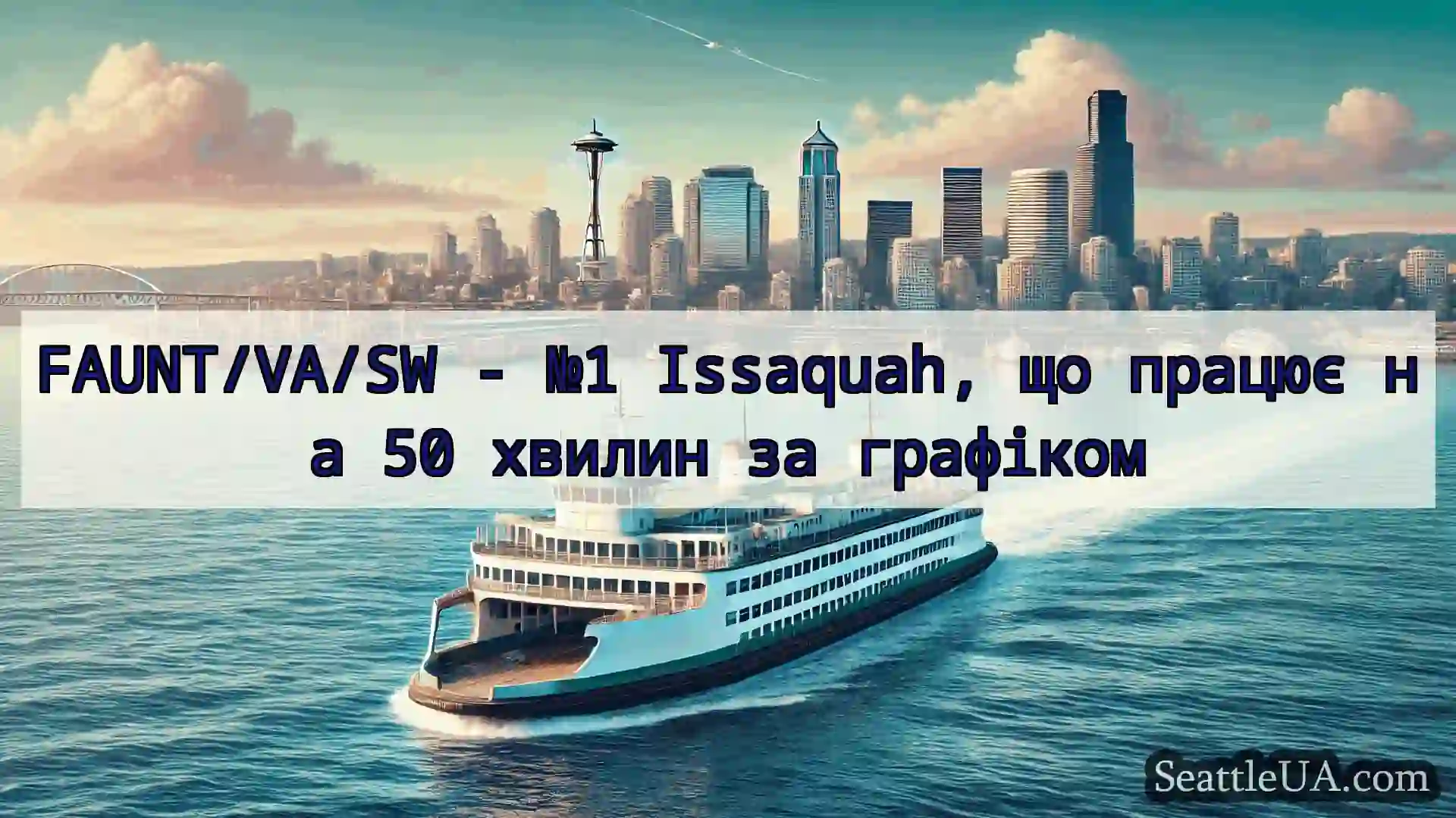 новини про пороми Сіетла FAUNT/VA/SW - №1 Issaquah, що