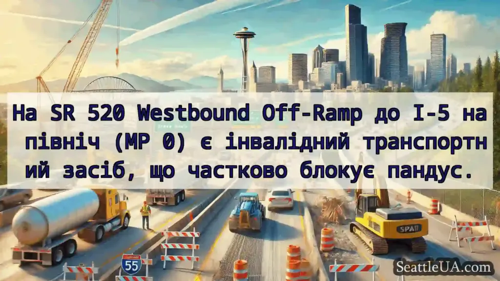 Транспортні новини Сіетла На SR 520 Westbound Off-Ramp до