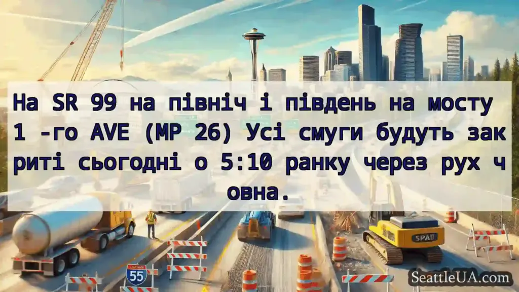 Транспортні новини Сіетла На SR 99 на північ і південь на