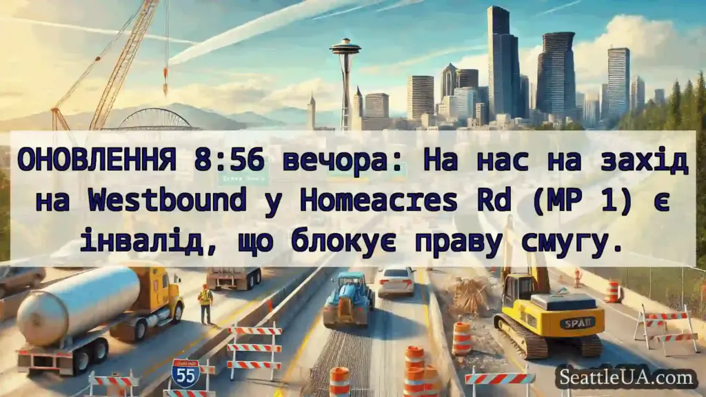 Транспортні новини Сіетла ОНОВЛЕННЯ 8:56 вечора: На нас на