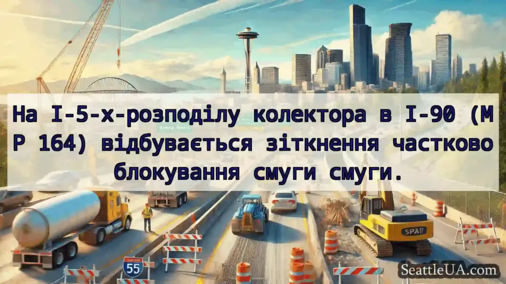 Транспортні новини Сіетла На І-5-х-розподілу колектора в
