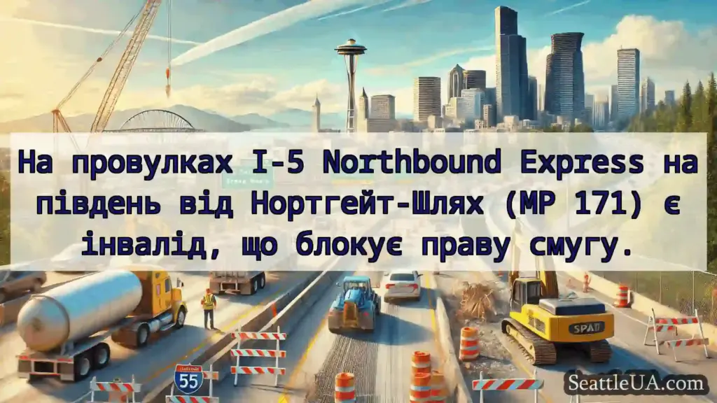 Транспортні новини Сіетла На провулках I-5 Northbound