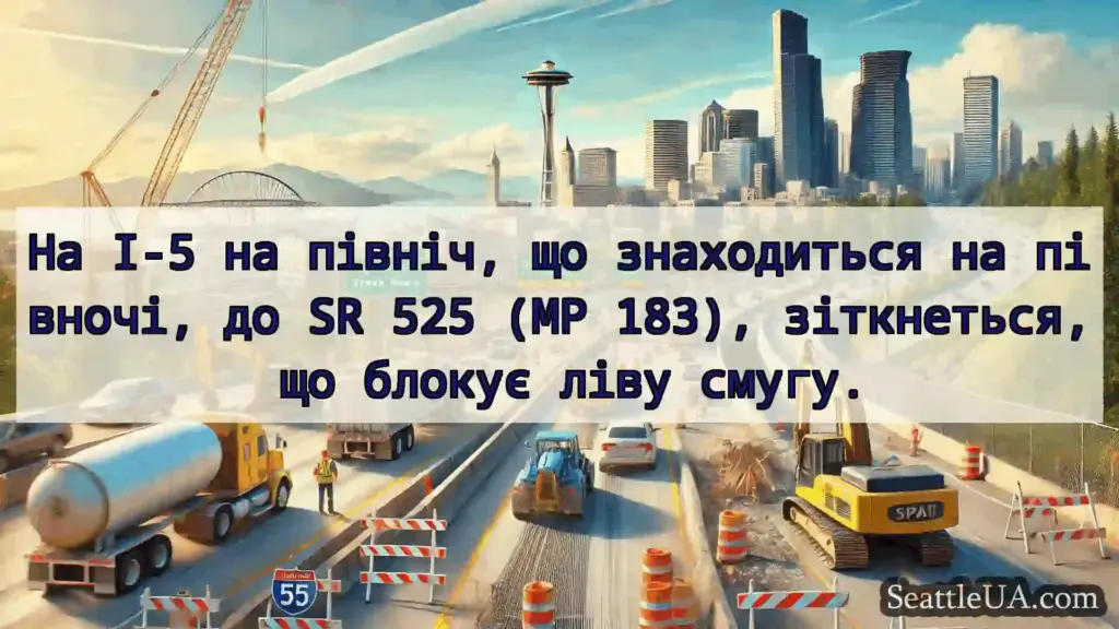 Транспортні новини Сіетла На I-5 на північ, що знаходиться