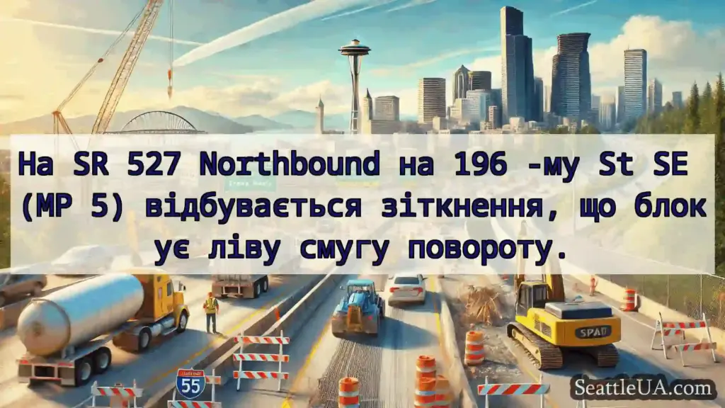 Транспортні новини Сіетла На SR 527 Northbound на 196 -му St