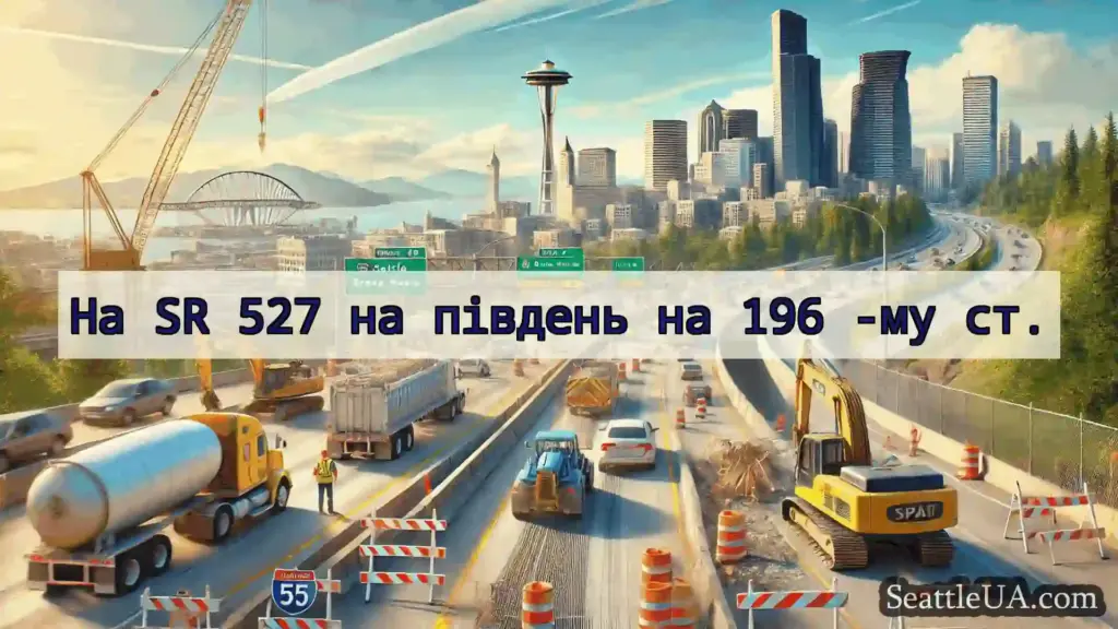 Транспортні новини Сіетла На SR 527 на південь на 196 -му ст.
