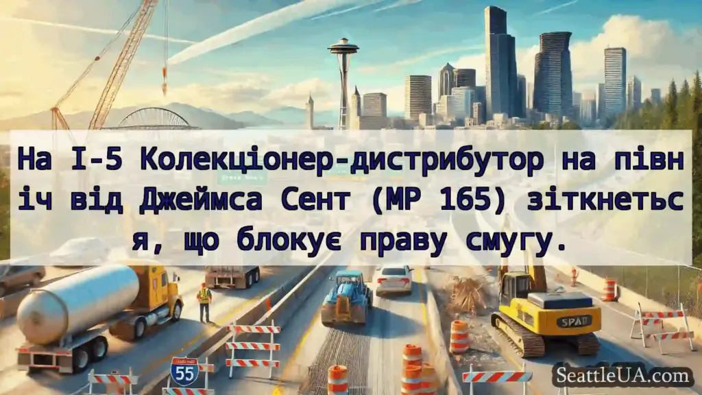 Транспортні новини Сіетла На I-5 Колекціонер-дистрибутор на