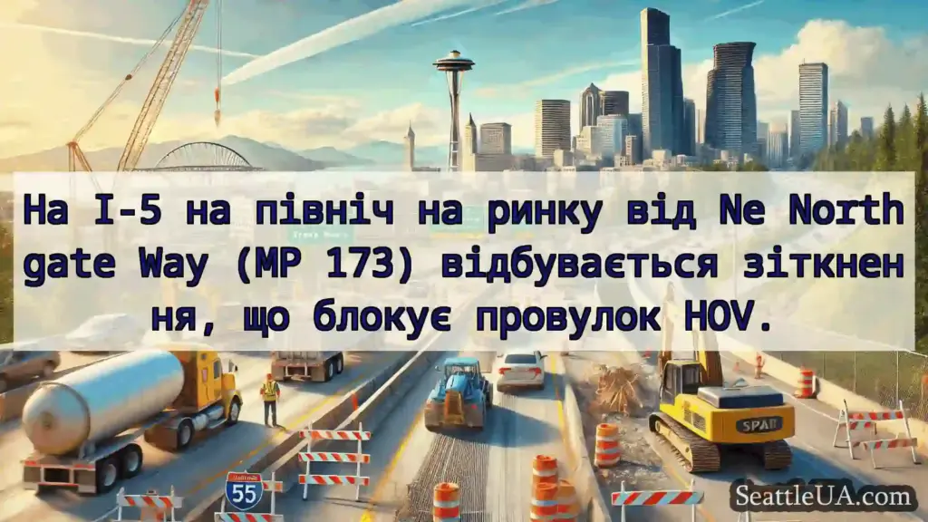 Транспортні новини Сіетла На I-5 на північ на ринку від Ne