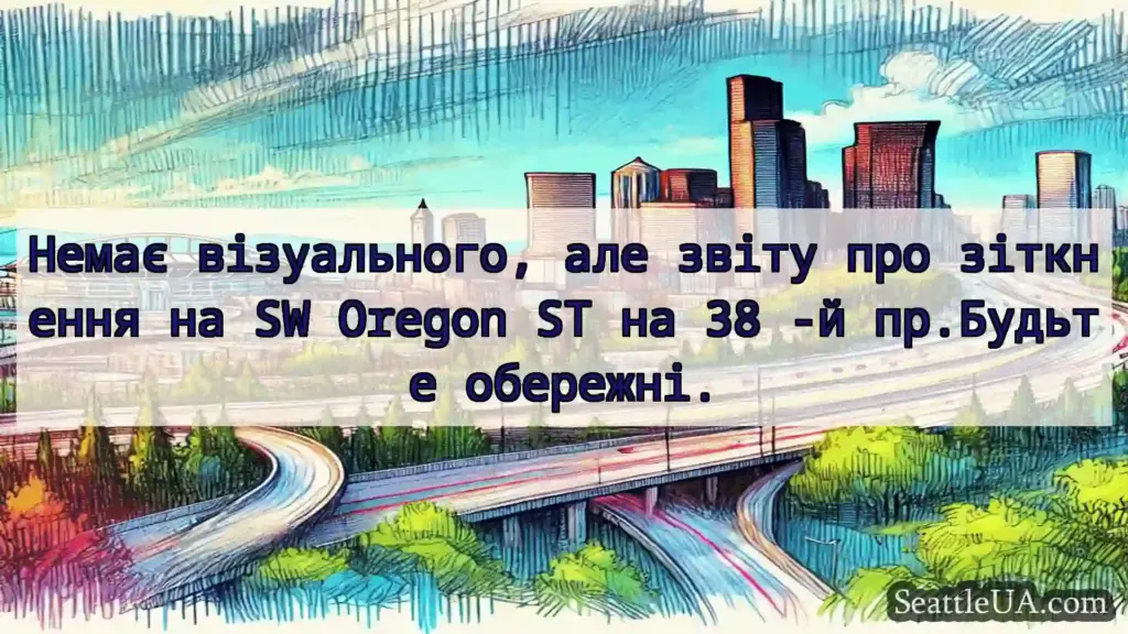 Транспортні новини Сіетла Немає візуального, але звіту про