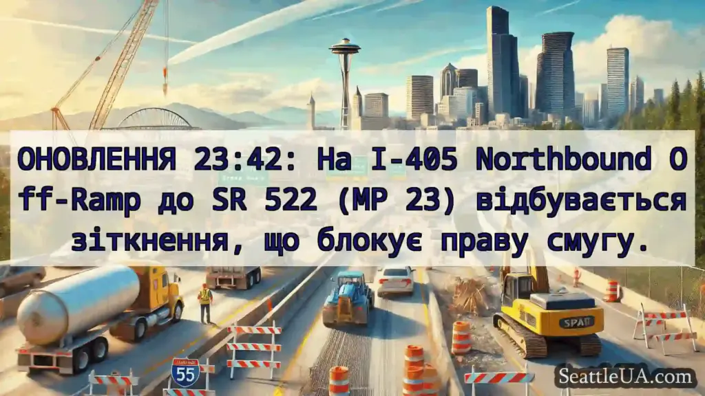 Транспортні новини Сіетла ОНОВЛЕННЯ 23:42: На I-405