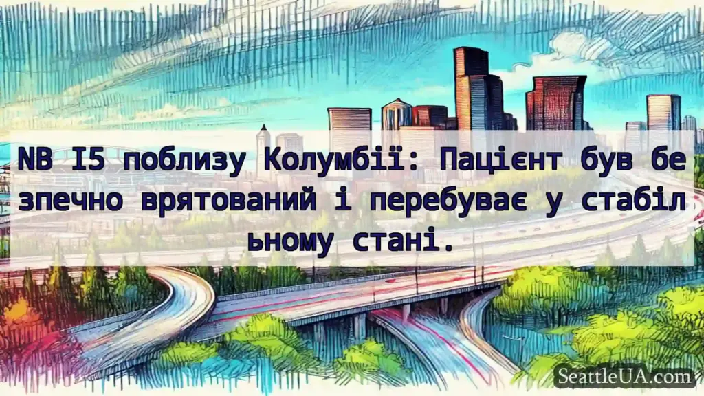 Транспортні новини Сіетла NB I5 поблизу Колумбії: Пацієнт