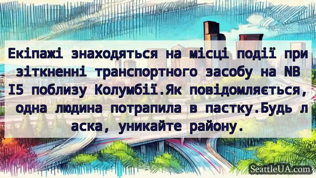 Транспортні новини Сіетла Екіпажі знаходяться на місці події