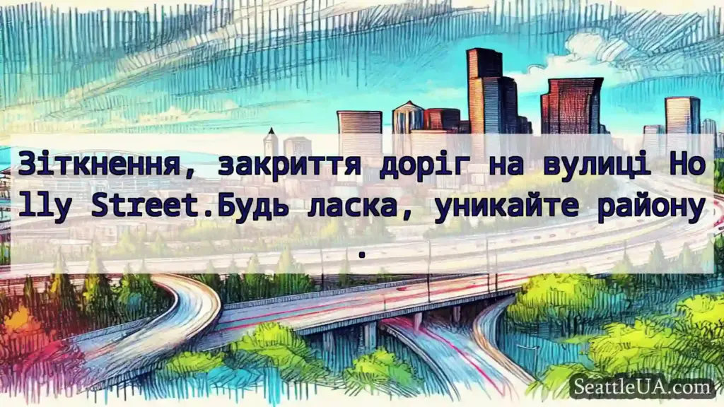 Транспортні новини Сіетла Зіткнення, закриття доріг на