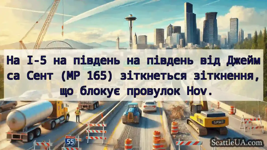 Транспортні новини Сіетла На I-5 на південь на південь від