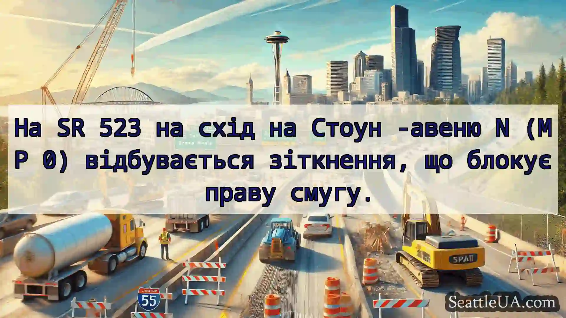 Транспортні новини Сіетла На SR 523 на схід на Стоун -авеню