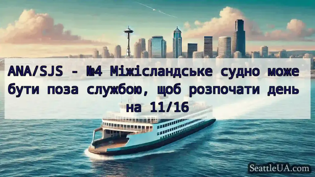 новини про пороми Сіетла ANA/SJS - №4 Міжісландське судно