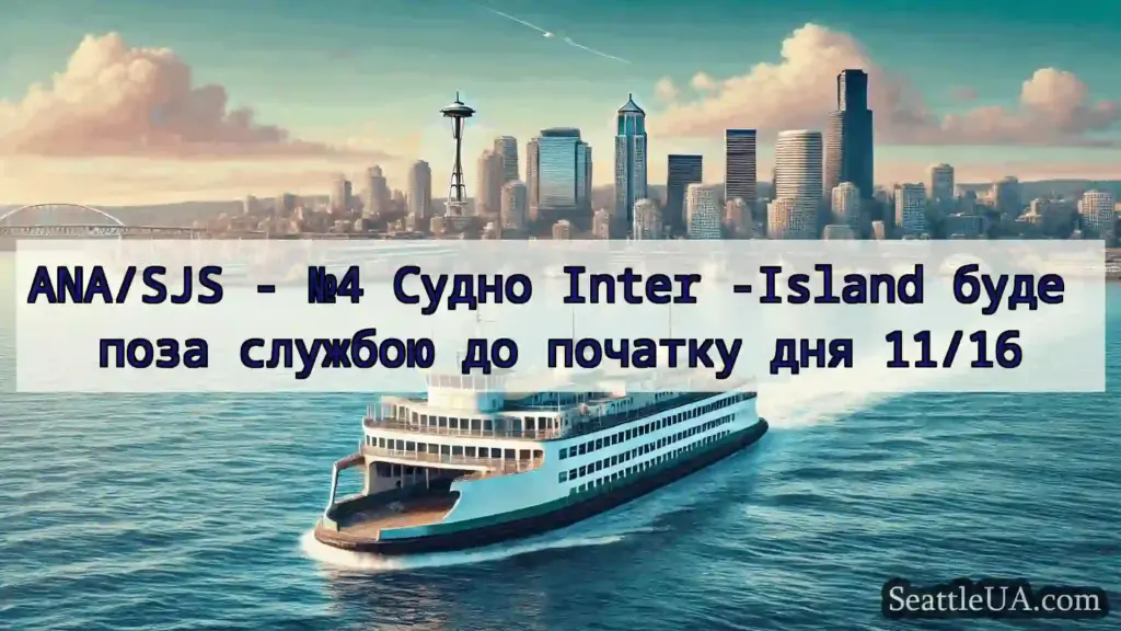 новини про пороми Сіетла ANA/SJS - №4 Судно Inter -Island