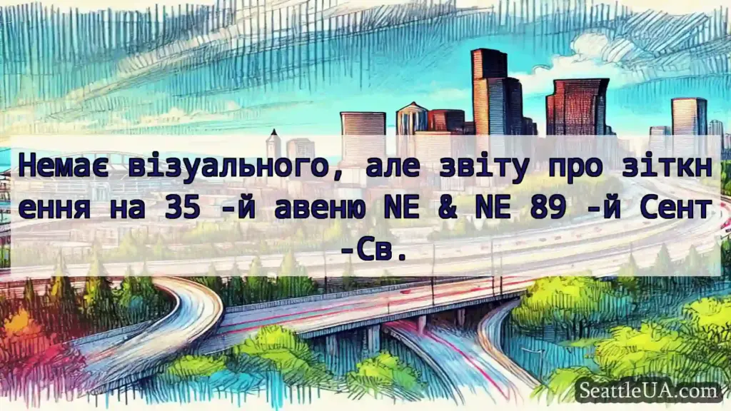 Транспортні новини Сіетла Немає візуального, але звіту про