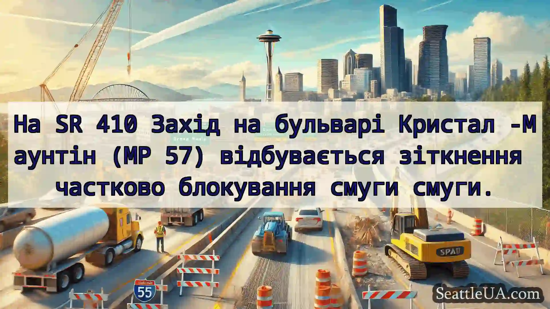 Транспортні новини Сіетла На SR 410 Захід на бульварі