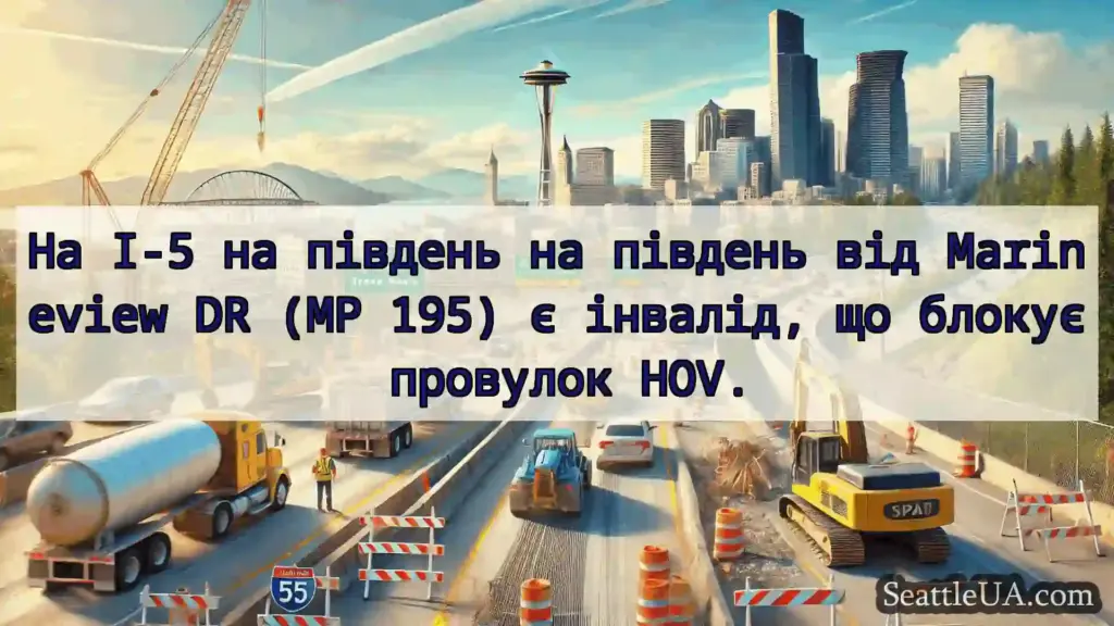 Транспортні новини Сіетла На I-5 на південь на південь від