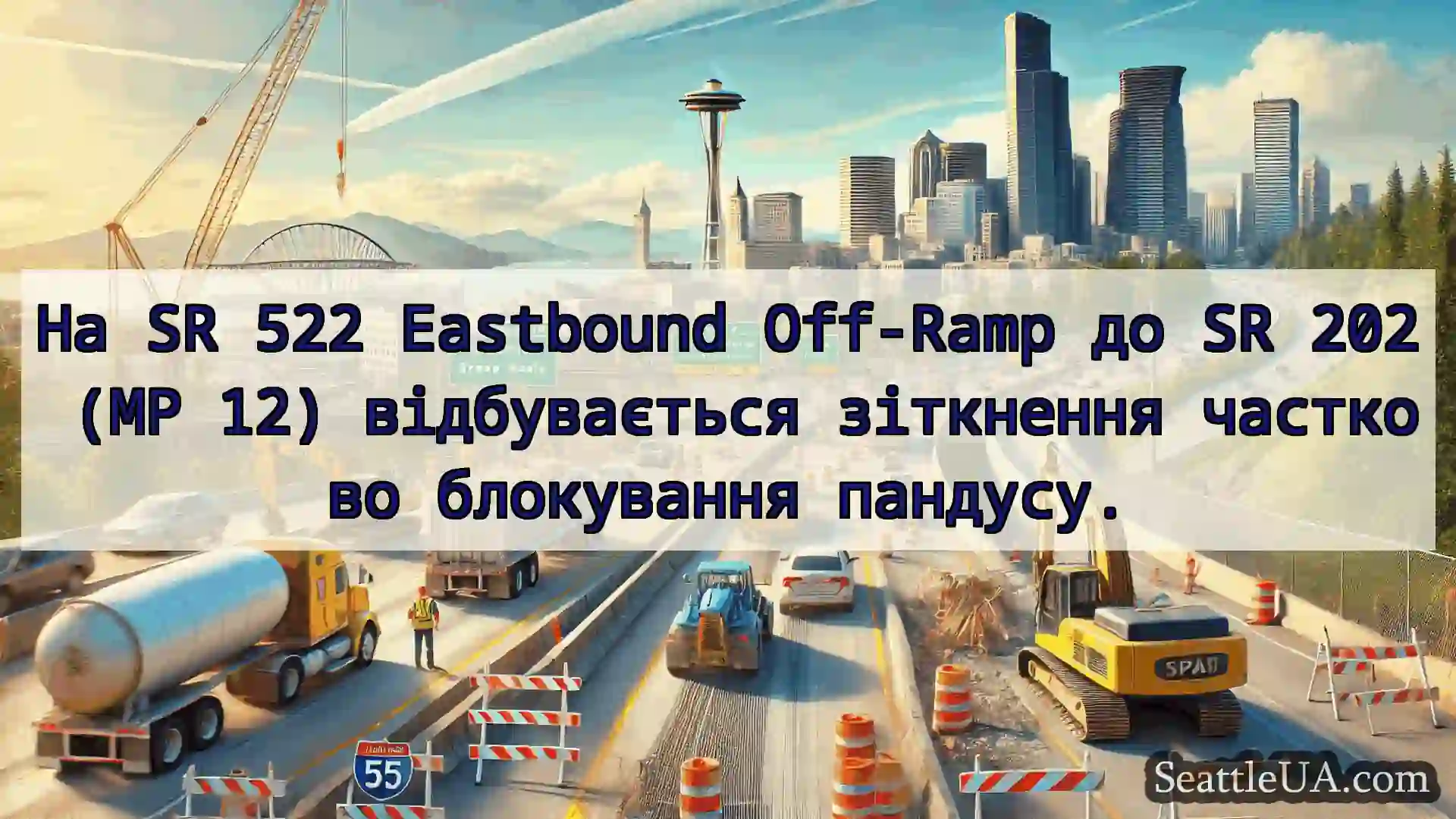 Транспортні новини Сіетла На SR 522 Eastbound Off-Ramp до SR