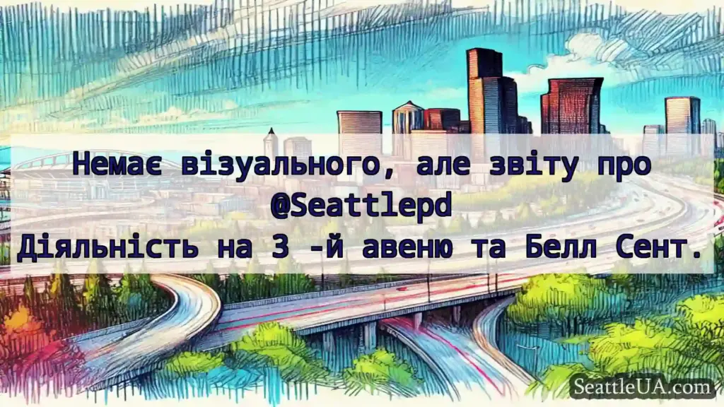Транспортні новини Сіетла Немає візуального, але звіту про