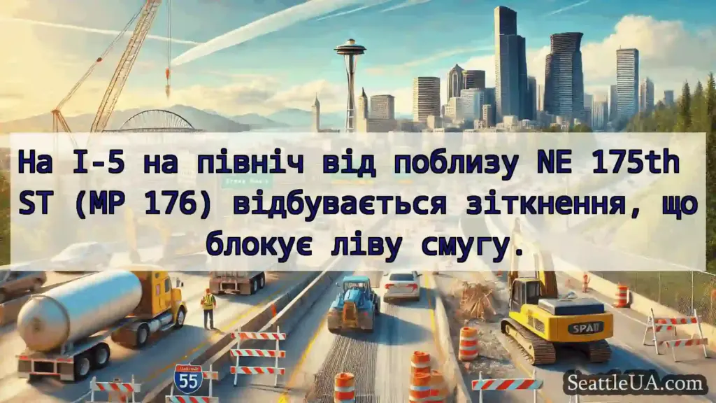 Транспортні новини Сіетла На I-5 на північ від поблизу NE